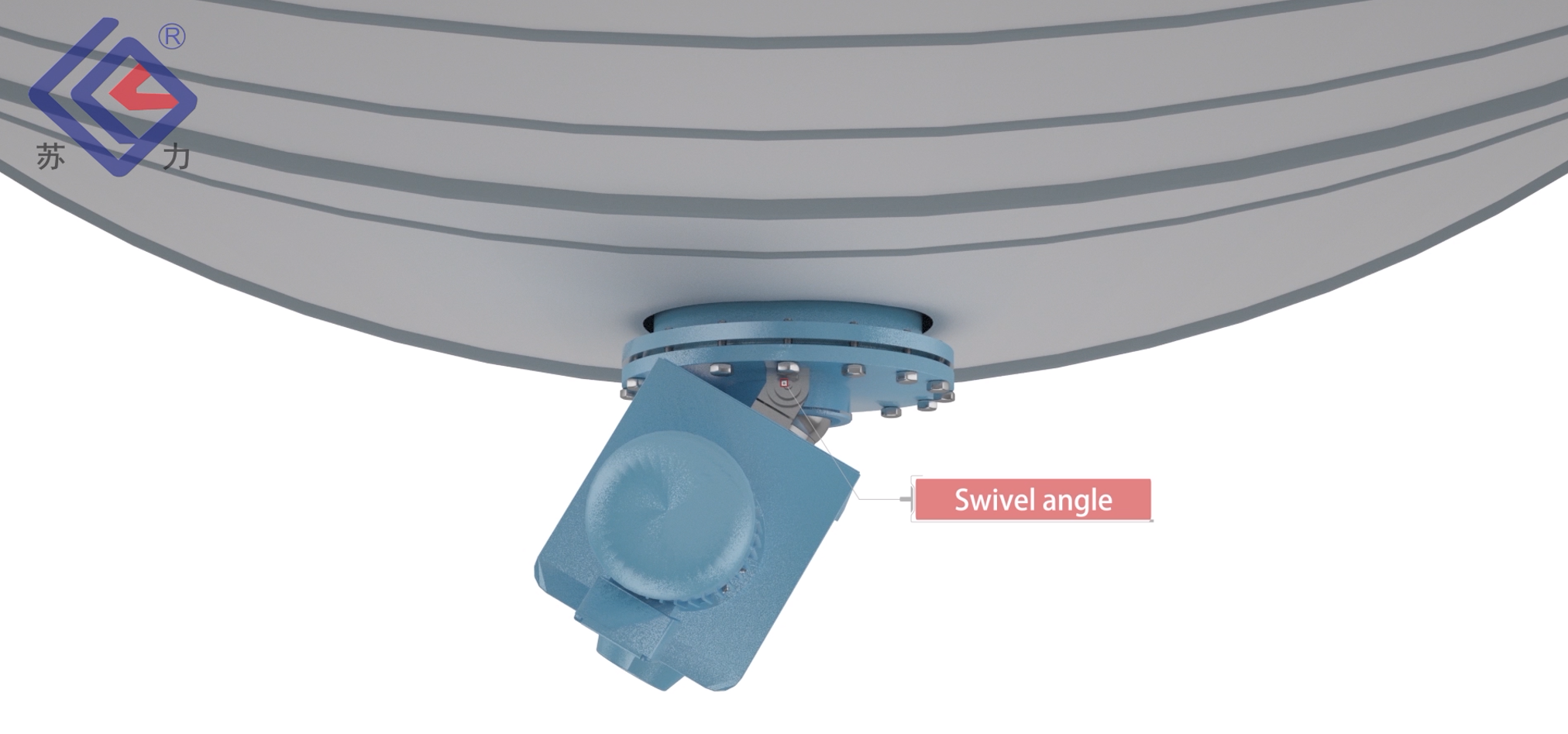 1.1kw side entry mixer 280rpm Stir the waste and water mixture